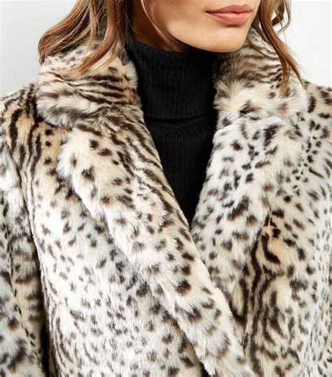 faux fur animal print|faux fur jacket leopard print.